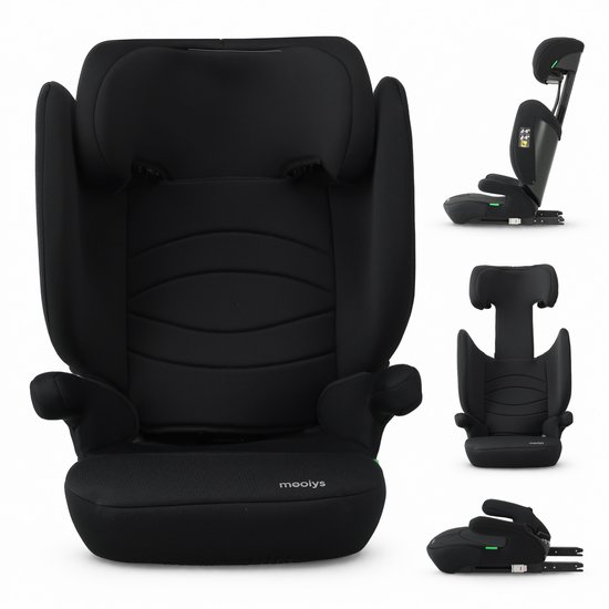 Mooiys Daisy Isofix i-Size Autostoel - 100 tot 150 cm - Zwart