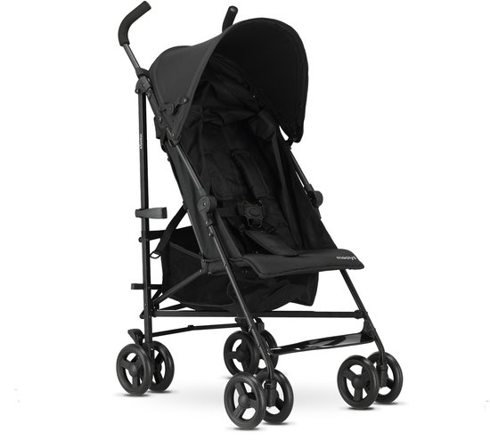 Mooiys Zeke Buggy - Paraplu Buggy - 5-Punts Gordel - Geschikt voor Kinderen tot 22 kg - Zwart van Mooiys