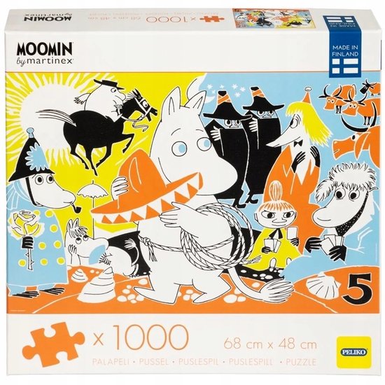 Moomin Puzzel 1000 Stukken - Dolina Muminków voor Jong en Oud