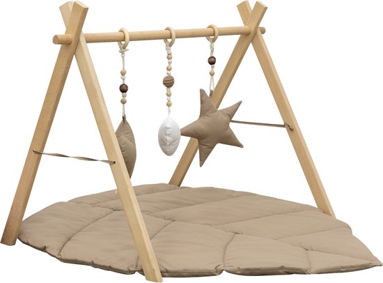 Mordesign Cappuccino Baby Gym met Speelkleed D-19 van Mordesign