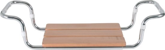 Moretti Badzitje houtkleurige zitting - Max 100 kg - Grijs/Bruin