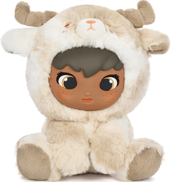 MorisMos Designer Plush Ivory Goat - Luxe Limited Edition Collectible Knuffel van MorisMos