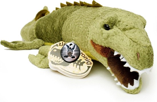 Mosasaurus Knuffeldier - Pluche Zeehagedis - Fantasierijk Spelen - Zacht Pluche Materiaal - 44 cm - Groen
