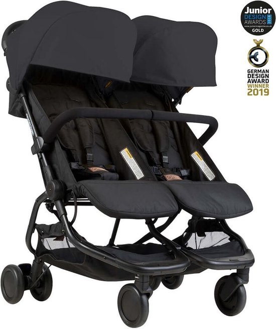 Mountain Buggy Nano Duo V3 Black van Mountain Buggy