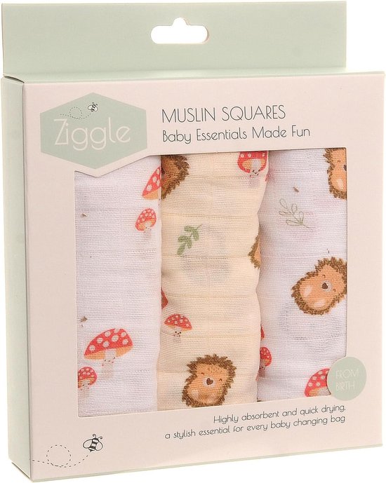 Mousseline doeken baby - Hydrofiele luiers Spuugdoeken - Baby verzorgen - Dikke absorberende katoen - 70x70 cm - Savanne Dieren