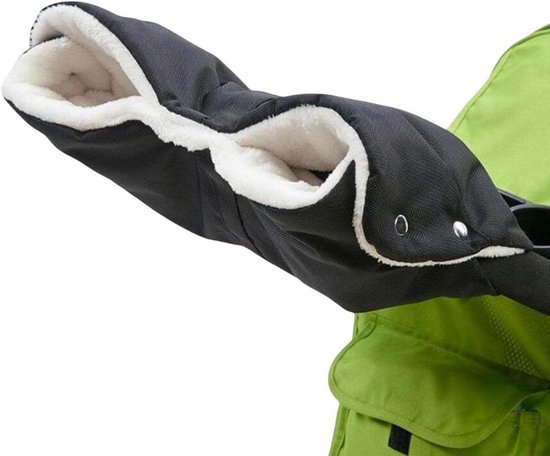 Mouw voor Kinderwagen - Handwarmer Pram - Winterse Wandelingen - Waterdicht Winddicht - Universele Maat - Zwart