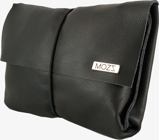 MOZZ BAGS - Luieretui Leer Zwart Double