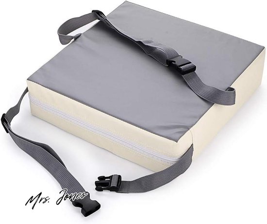 Mrs. Jones Verstelbare Wasbare Booster Seat Baby Peuter Grijs-Beige Eetkamerstoel Pad 315 cm 315 cm 8cm 124" 124" 3.15" . van Mrs. Jones
