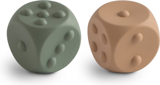 Muhie Dice Press Toy - Dried Thyme / Natural van Konges Slojd