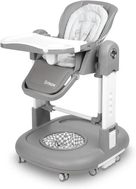 Multifunctionele Kinderstoel 3-in-1: Eetstoel, Loopstoel en Schommel voor Baby's en Peuters