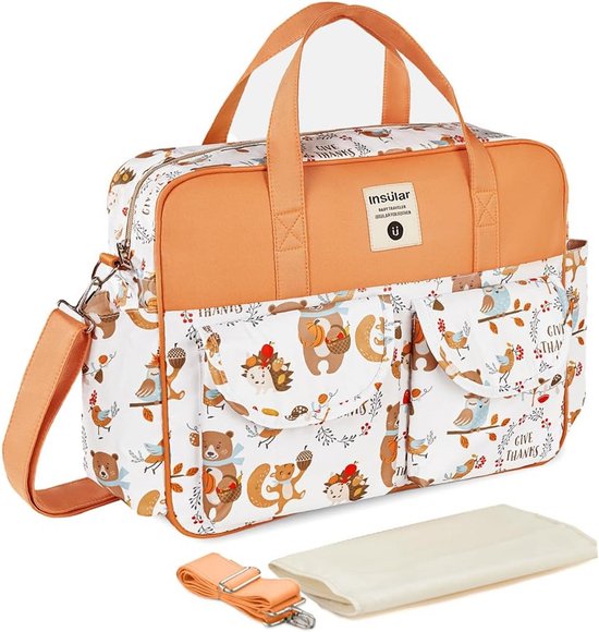 Multifunctionele luiertas met grote capaciteit en waterdichte stof voor baby's van Merkloos