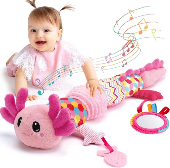 Multifunctionele Pluche Speelgoed voor Baby's van 0-6 Maanden - Montessori Sensory Toy van Merkloos