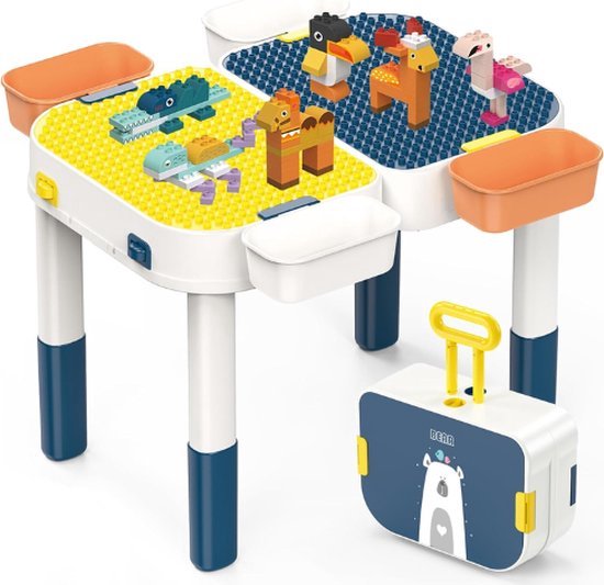 Multifunctionele Speeltafel – Voor Kinderen – Activiteitentafel – Baby – Cadeau – Educatief Speelgoed – Verstelbaar – 8 in 1 Design van Ecotoys