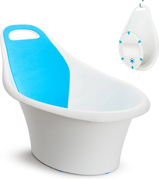 Munchkin Babybadje - Sit & Soak - Peuterbad - Zitbadje - 0-12 Maanden - Inclusief Afvoer en Stop - Ophangbaar - Gemakkelijk op te bergen van Munchkin