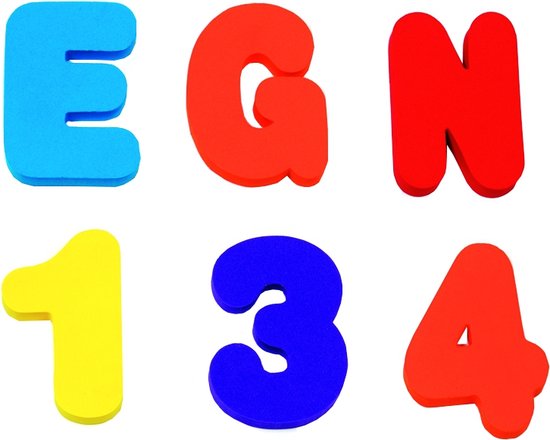 Munchkin Badletters & Nummers 36 Letters en Getallen voor in Bad! - Bad Foam Speelgoed - Badspeelgoed voor Jongens en Meisjes - Leerrijk voor Kinderen! - Vanaf 24 Maanden van Munchkin