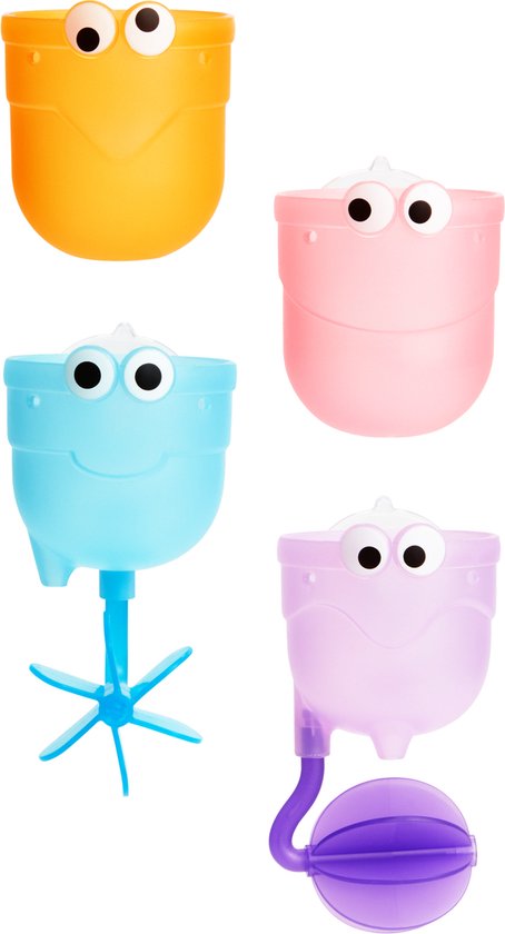 Munchkin Badspeelgoed - Falls - Watertrechter en Bekers - 4 Delige Set van Munchkin