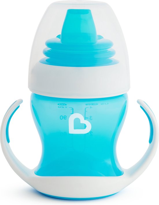 Munchkin Gentle Overgangsbeker - Transition Cup - Anti-lek Beker voor Baby's - Vanaf 4 Maanden - 118ml - Blauw van Munchkin