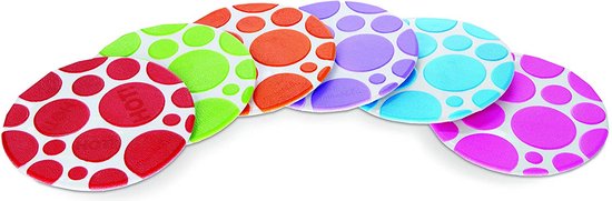 Munchkin Grippy Dots Anti-Slip Badmat Stippen - White Hot™ Technologie Licht op Wanneer te Heet - Per 6 Stuks van Munchkin