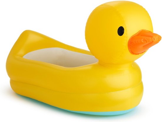 Munchkin White Hot™ Duck Tub - Opblaasbaar Babybadje - Vorm van een Badeend - Kleurt mee met Temperatuur! - Vanaf 6 Maanden van Munchkin