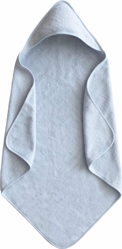 Mushie Badcape - Baby Blue 75 x 75 cm van Mushie