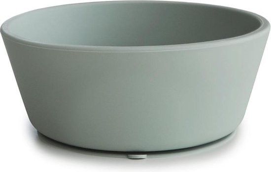 MUSHIE - bowl met zuignap - siliconen kom met zuignap - cambridge blue van Mushie