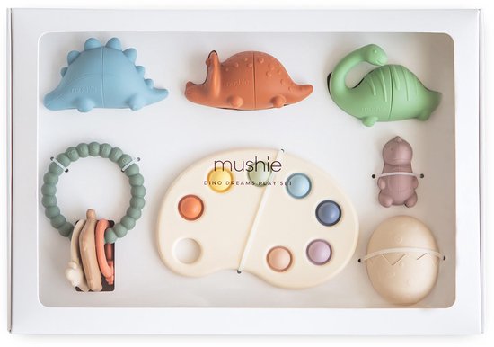 Mushie giftbox - dino dreams