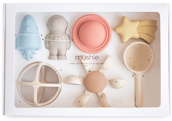 Mushie giftbox - mini astronaut van Mushie