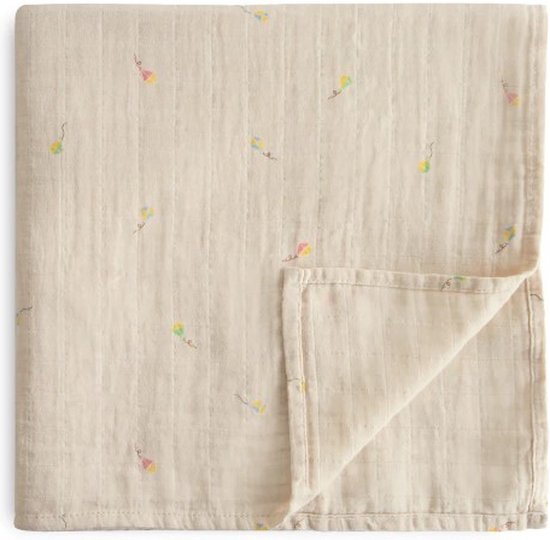 Mushie Hydrofiele Doek XL Swaddle Kite Vliegers van Mushie