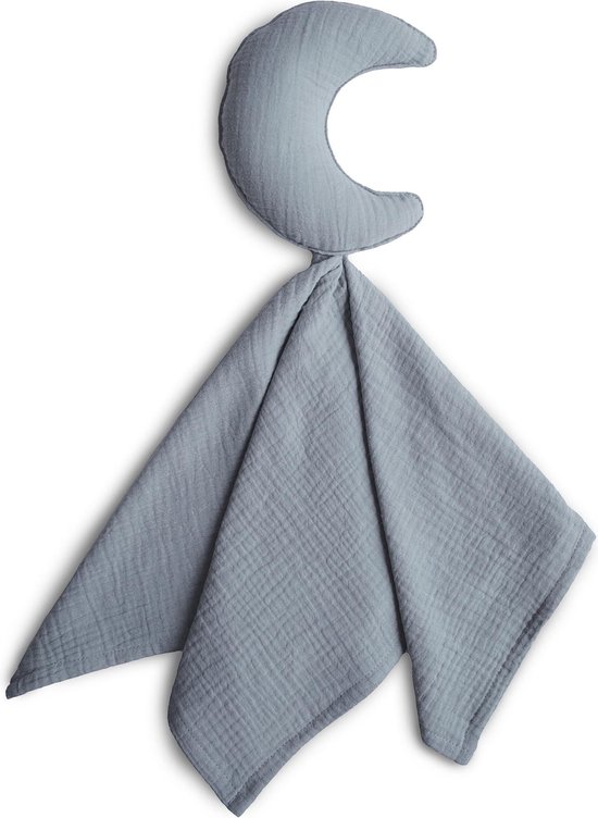 Mushie Lovey Blanket| knuffeldoekje| 100% Katoen| Tradewinds grijs van Mushie