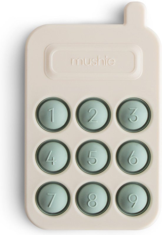 Mushie - Pop It Telefoon - Sensorische Siliconen Speelgoed - Activiteiten speelgoed - Camebridge Blue van Mushie
