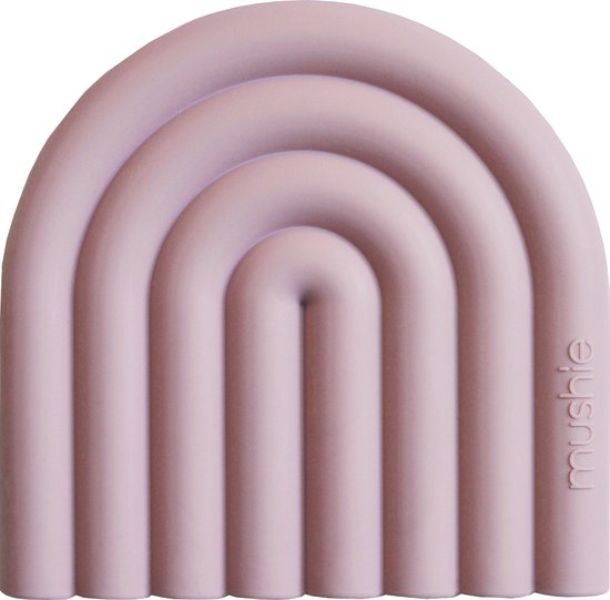 Mushie Rainbow Bijtring Mauve van Mushie