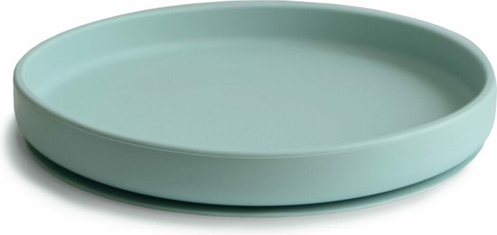 Mushie - Silicone Bord met Zuignap - Borden & kommen - Cambridge Blue van Mushie