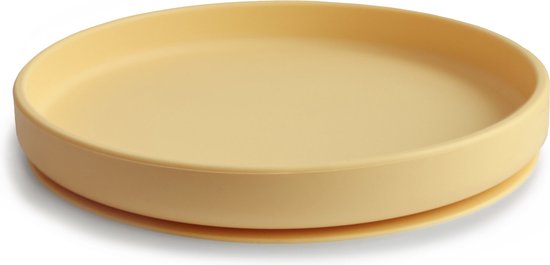 Mushie - Silicone Bord met Zuignap - Borden & kommen - Daffodil van Mushie