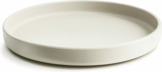 Mushie - Silicone Bord met Zuignap - Borden & kommen - Ivory van Mushie