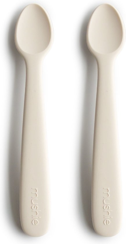 Mushie - Siliconen Babylepels - Babylepels - Ivory van Mushie
