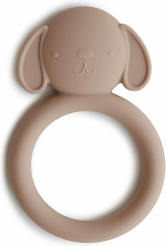 Mushie - Siliconen Bijtspeeltje - Bijtringen - Dog van Mushie