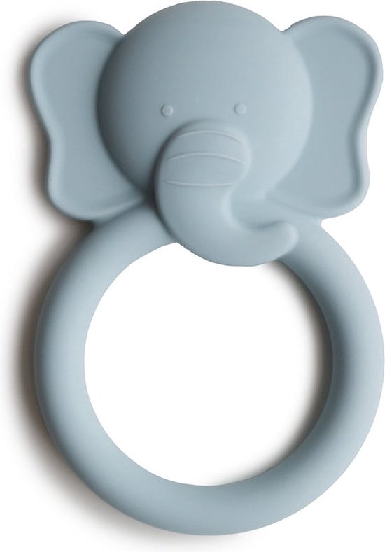 Mushie - Siliconen Bijtspeeltje - Bijtringen - Elephant van Merkloos