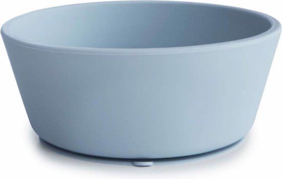 Mushie - Siliconen Kom met Zuignap - Borden & kommen - Powder Blue van Mushie