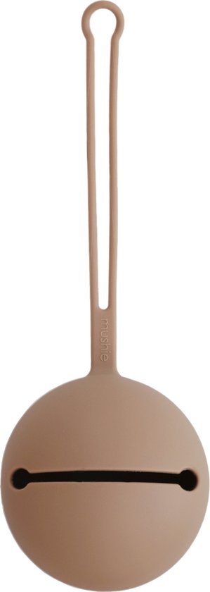 Mushie siliconen pacifier case - Natural van Mushie