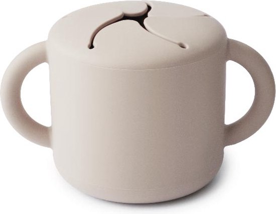 Mushie - Siliconen Snack Cup - Ivory van Mushie