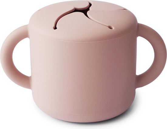 Mushie - Siliconen Snack Cup - Snackcups - Blush van Mushie