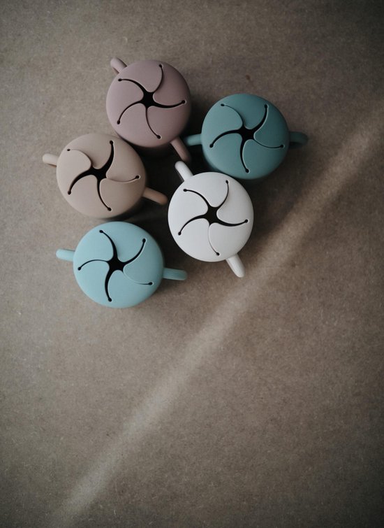 Mushie - Siliconen Snack Cup - Snackcups - Cloudy Mauve van Mushie