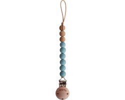 Mushie - Siliconen Speenkoord Eva - Speenkoorden - Cadet Blue van Mushie