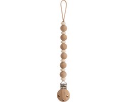 Mushie - Siliconen Speenkoord Luna - Speenkoorden - Faux Wood van Mushie