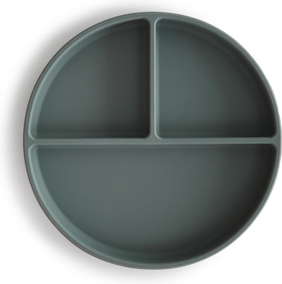 Mushie siliconen verdeelbord met zuignap|Dried thyme|bpa free|Kinderservies | van Mushie