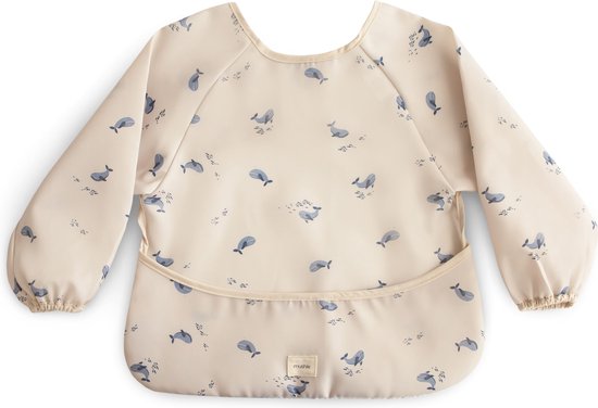 Mushie Slab met Mouwen - Whales van Merkloos