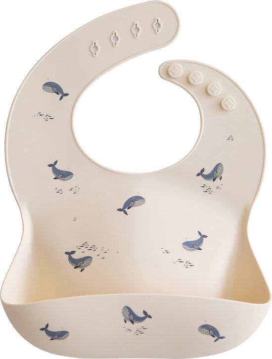 Mushie Slab Siliconen - Whales van Mushie