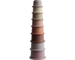 Mushie Stapeltoren Stacking Cups - Pastel van Mushie