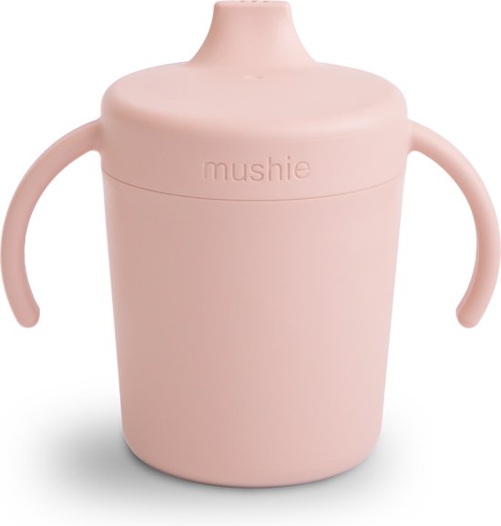 Mushie Trainer Drinkbeker - Blush van Mushie