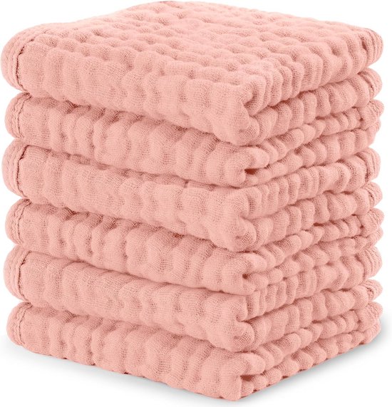 Muskusclothjes 100% katoen 25 x 25 cm - superzacht en absorberend voor baby's en peuters van Muskuslinnen